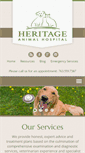 Mobile Screenshot of heritageanimalhospital.com